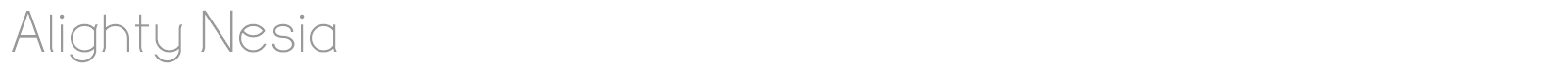 Alighty Nesia font preview